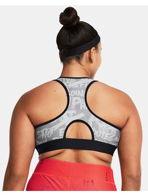 Under Armour Women's Armour Mid Message Sports Bra