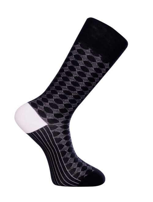 LOVE SOCK COMPANY Men's Vegas Bundle Luxury Mid-Calf Dress Socks with Seamless Toe Design, Pack of 3