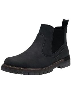 Mens Boots Retro Chelsea Boots Mens Slip On Fashion Boots for Men