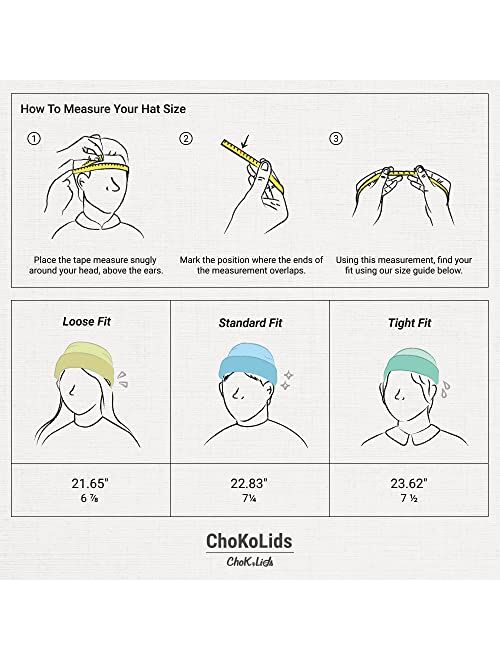 CHOK.LIDS Chunky Trawler Beanie Everyday Watch Hat Roll up Edge Skullcap Waffle Cuff Fisherman Beanie for Men Women