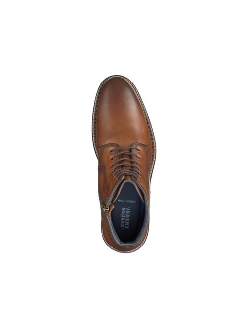 Johnston & Murphy Men's Benton Leather Plain Toe Boots