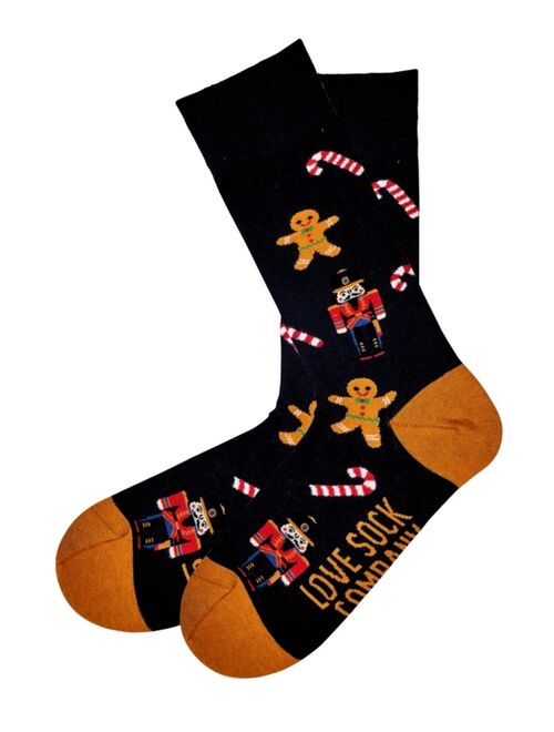 LOVE SOCK COMPANY Men's Christmas Nutcracker Novelty Unisex Crew Socks, Pack of 1