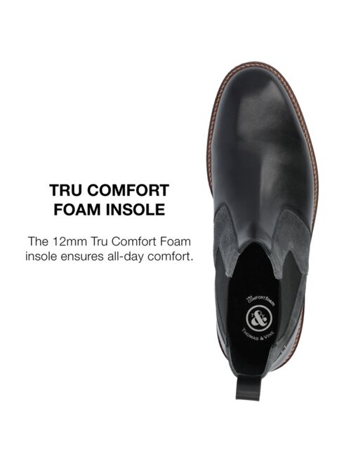 Thomas & Vine Men's Ventura Tru Comfort Foam Plain Toe Chelsea Boots