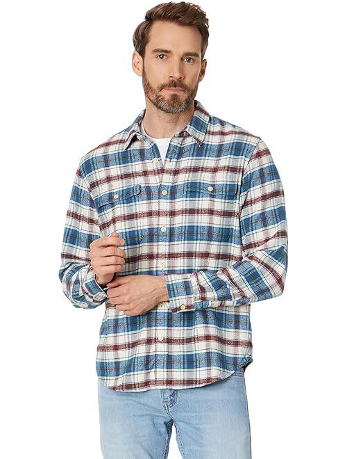Lucky Brand Plaid Workwear Cloud Soft Long Sleeve Flannel Top