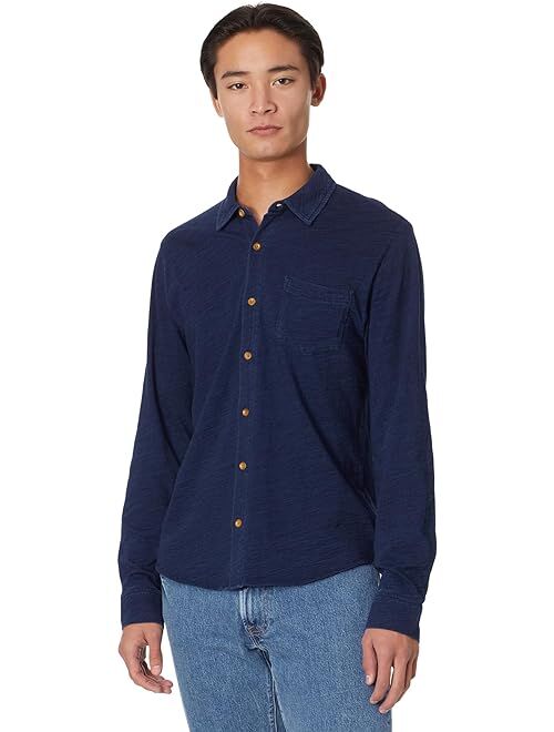 Lucky Brand Indigo Knit Button-Down Shirt