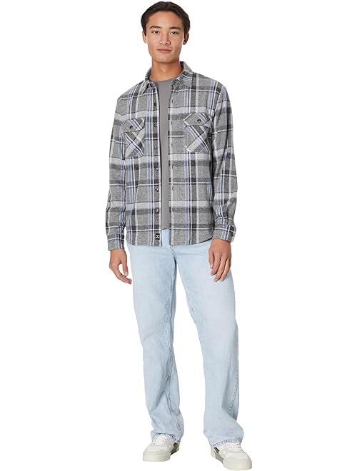 Lucky Brand Plaid Brushed Knit Long Sleeve Shirt