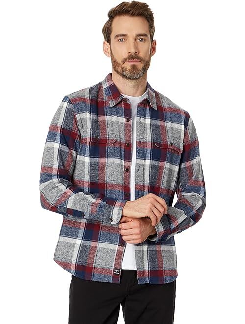 Lucky Brand Plaid Workwear Long Sleeve Flannel Top