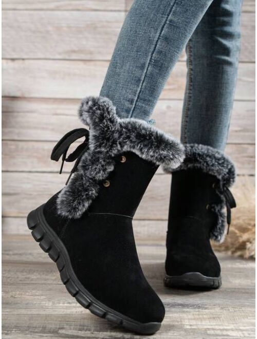 Appearance Winter Fashionable Casual Plush Short Snow Boots For Women