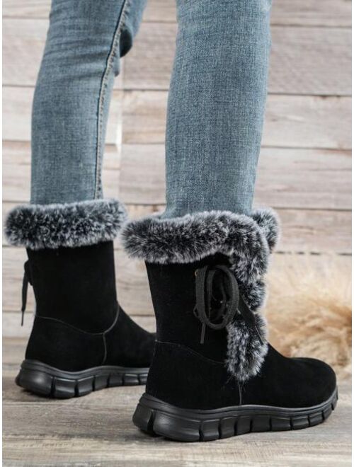 Appearance Winter Fashionable Casual Plush Short Snow Boots For Women