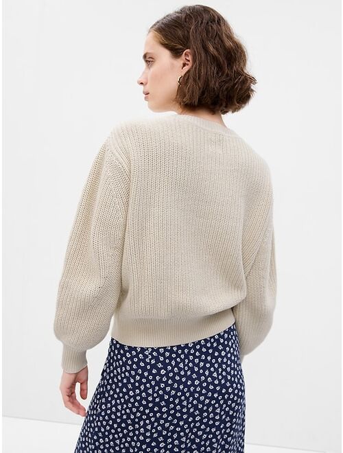Gap Shaker-Stitch Crewneck Sweater