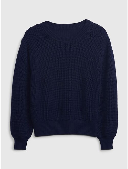 Gap Shaker-Stitch Crewneck Sweater