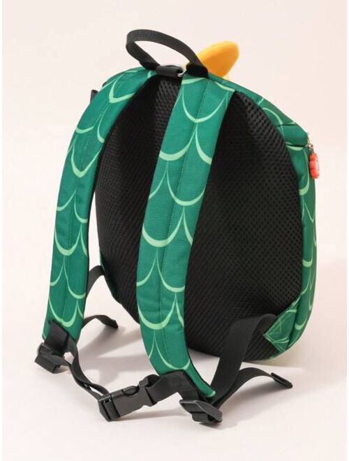 Shein Boys' Dinosaur Design Kindergarten Backpack For Baby Outdoor And Travel Activities