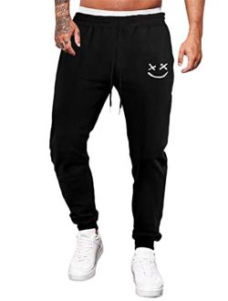Men Men's Jogger Sweatpants Lightweight Cotton Drawstring Waist Joggers Workout Pants with Pockets