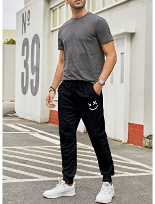 Dokotoo Men Men's Jogger Sweatpants Lightweight Cotton Drawstring Waist Joggers Workout Pants with Pockets