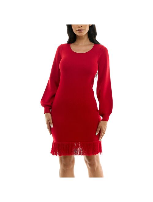 Women's Nina Leonard Sheath Sweater Dress