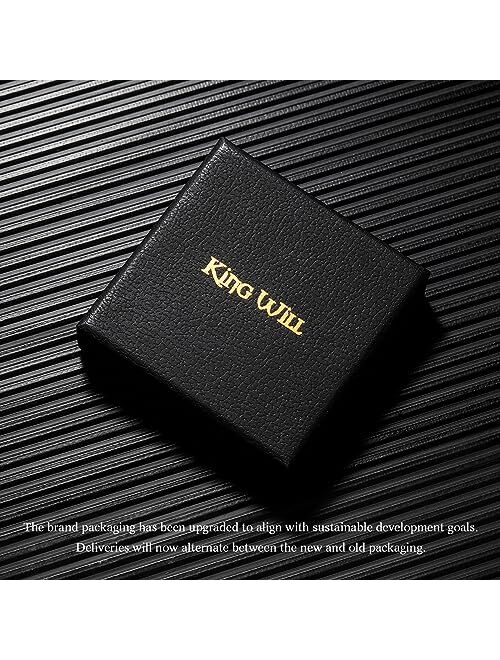 King Will 6mm/8mm Titanium Stainless Steel Ring for Men Wedding Band for Men Women Engagement Ring Comfort Fit