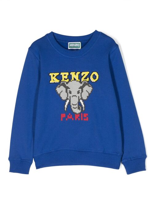 Kenzo Kids Jungle Game Elephant sweatshirt