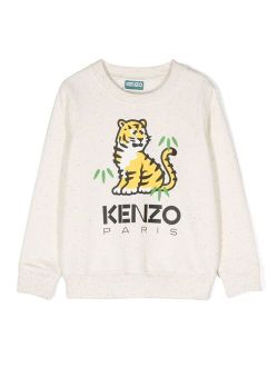 Kids logo-print crew-neck sweatshirt