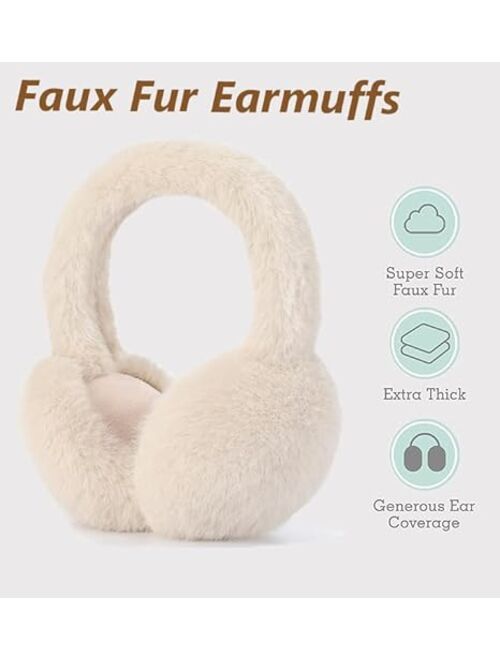 Beautrayn Winter Ear muffs Warm Ear Cover Cute Foldable Outdoor Ear Warmers For Women and Men Unisex