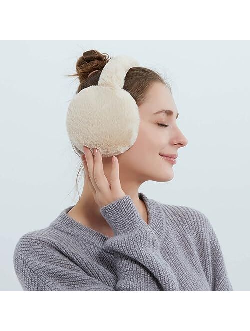 Beautrayn Winter Ear muffs Warm Ear Cover Cute Foldable Outdoor Ear Warmers For Women and Men Unisex