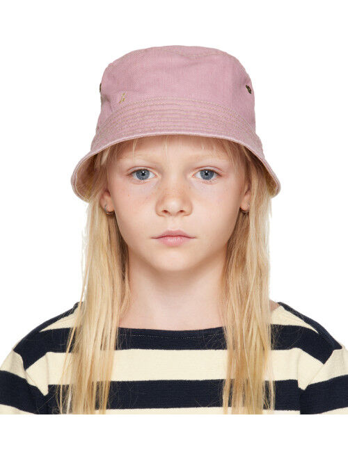 BONPOINT Kids Pink Theana Denim Bucket Hat