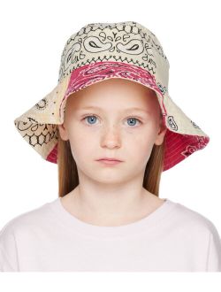 WILDKIND Kids Beige Bandana Bucket Hat