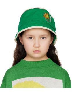 THE ANIMALS OBSERVATORY Kids Green Starfish Bucket Hat