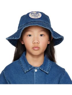WYNKEN Kids Indigo Vivi Denim Bucket Hat