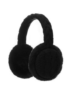 BUTITNOW Winter Knit EarMuffs for Kids Warm Furry Girls Ear Muffs Plush Toddler Ear Warmers Outdoor Ear Covers