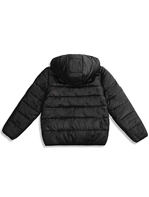 Ikali Kids Winter Coats, Spring Light Weight Packable Puffer Jacket with Hood Pockets for Girls Boys Outwear Clothes (2-12Y)