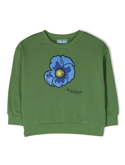 Kenzo Kids floral-print sweatshirt