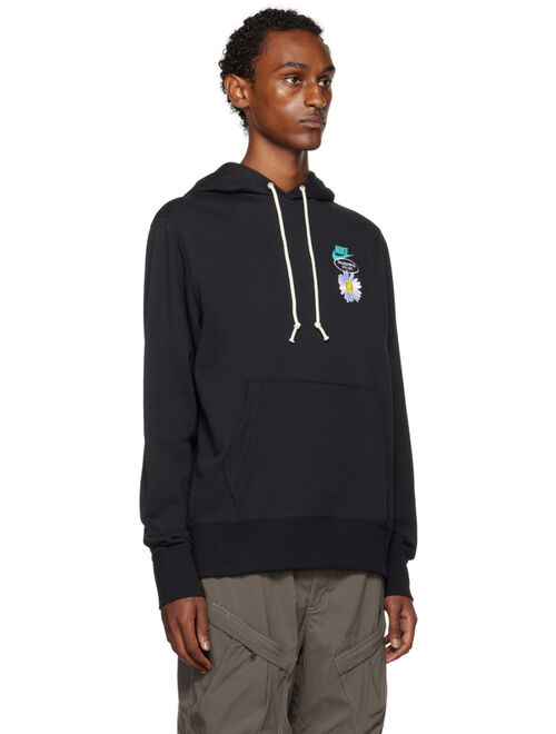 NIKE Black Graphic Patch Hoodie