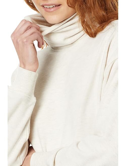 Madewell Brushed Jersey Funnelneck Sweater