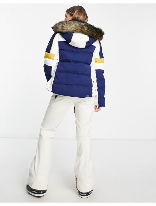 Roxy Snow Blizzard ski jacket in navy
