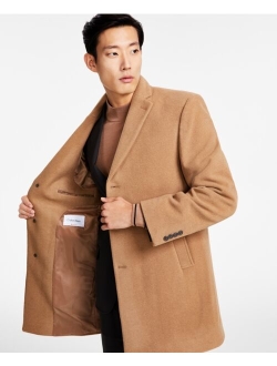 Men's Prosper Wool-Blend Slim Fit Overcoat