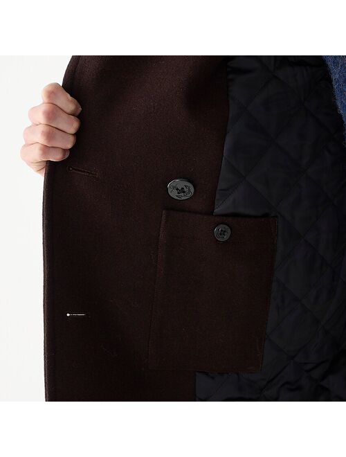 J.Crew Dock peacoat with PrimaLoft