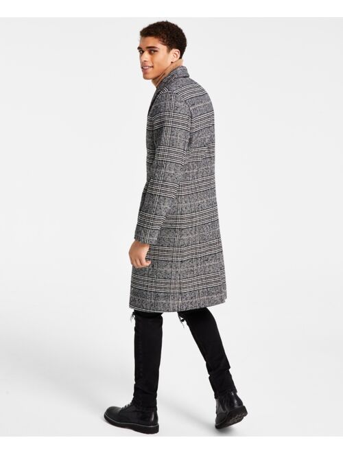 INC International Concepts I.N.C. INTERNATIONAL CONCEPTS Men's Nicolas Plaid Coat, Created for Macy's
