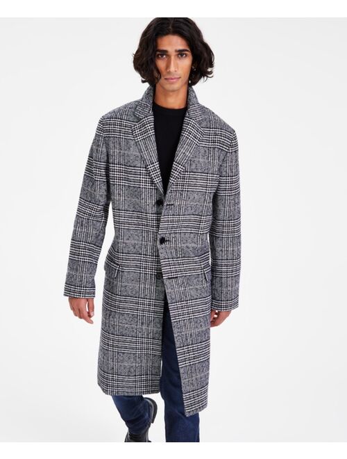 INC International Concepts I.N.C. INTERNATIONAL CONCEPTS Men's Nicolas Plaid Coat, Created for Macy's