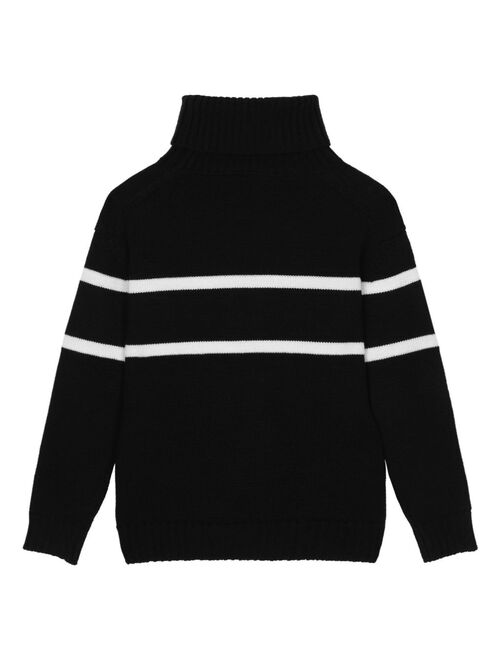 Dolce & Gabbana Kids intarsia-knit logo jumper