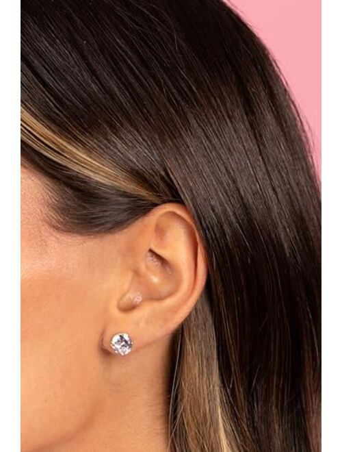 Eden By Adina Eden EDEN Cubic Zirconia Diamond Earrings Studs, Gold Stud Earrings For Women, Sterling Silver Stud Earrings, Gold Earrings For Women