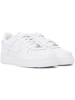 Kids White Air Force 1 LE Big Kids Sneakers