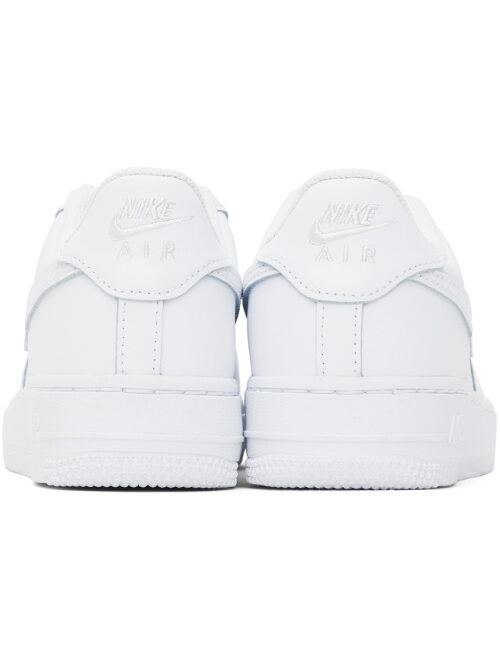 NIKE Kids White Air Force 1 LE Big Kids Sneakers