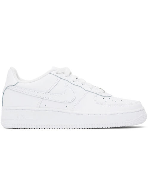 NIKE Kids White Air Force 1 LE Big Kids Sneakers