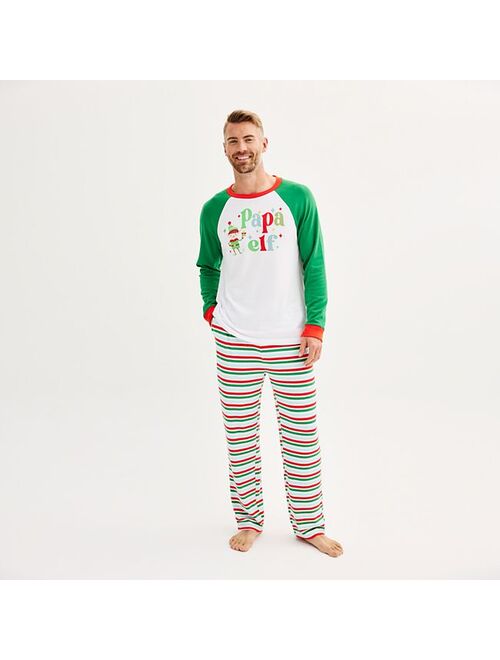 Men's Jammies For Your Families Papa Elf Top & Bottoms Pajama Set by Cuddl Duds