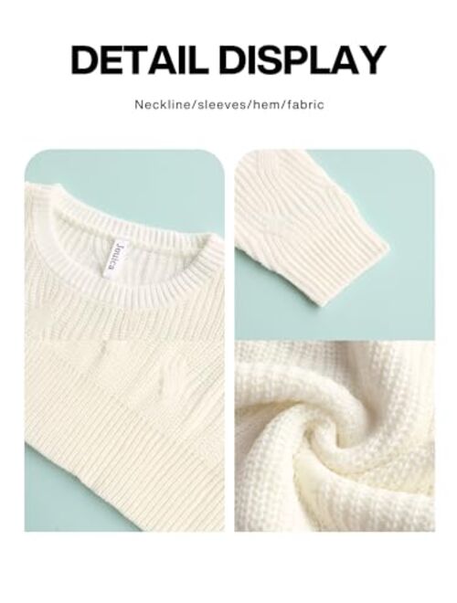 Jouica Women's Fall Lightweight Sweater Knit Casual Pullovers Sweaters for Women