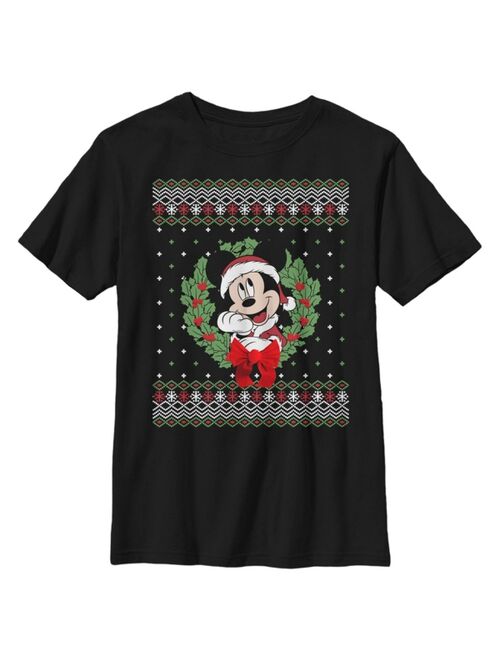 DISNEY Boy's Mickey & Friends Mickey and Friends Ugly Sweater Child T-Shirt