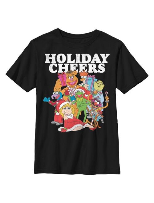 DISNEY Boy's The Muppets Holiday Cheers Child T-Shirt