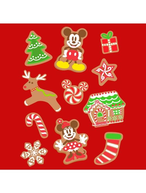 DISNEY Boy's Mickey & Friends Christmas Gingerbread Cookies Collage Child T-Shirt