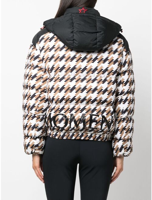 Perfect Moment Moment houndstooth padded ski jacket