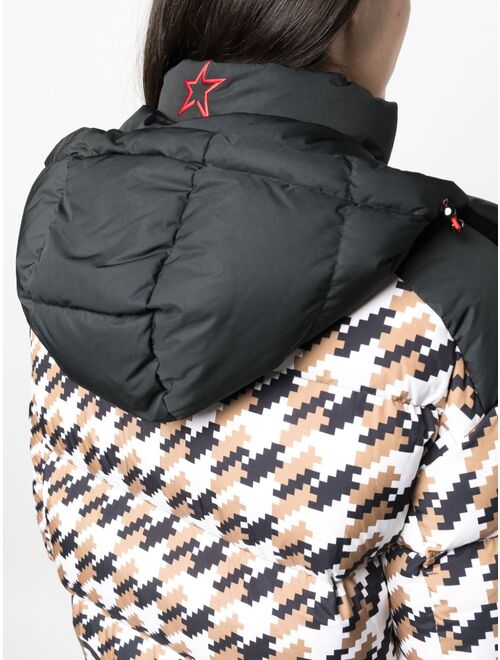 Perfect Moment Moment houndstooth padded ski jacket